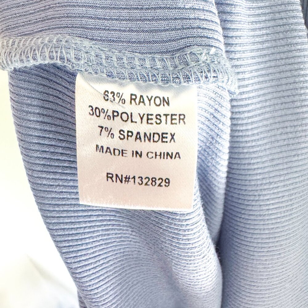NWT‎ Superdown Taylor Open Back Dress Ribbed Knit Midi Slate Blue Women's Size S - Picture 8 of 9